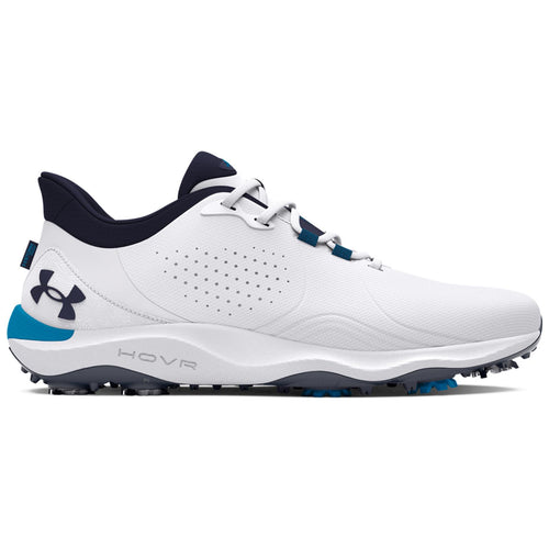 Drive Pro Wide Spiked Golf Shoes White/Navy - 2024