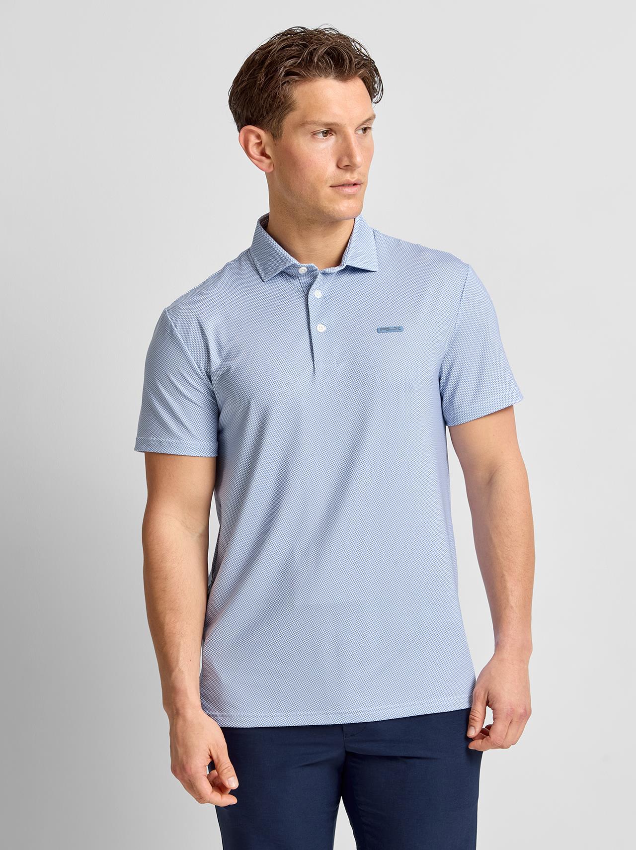 RLX Tailored Fit Lightweight Airflow Polo Fall Blue Beekman Deco