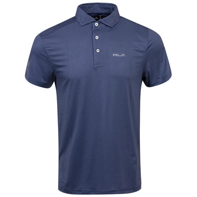 RLX Tailored Fit Lightweight Airflow Polo Pin Dot Refined Navy - SS24