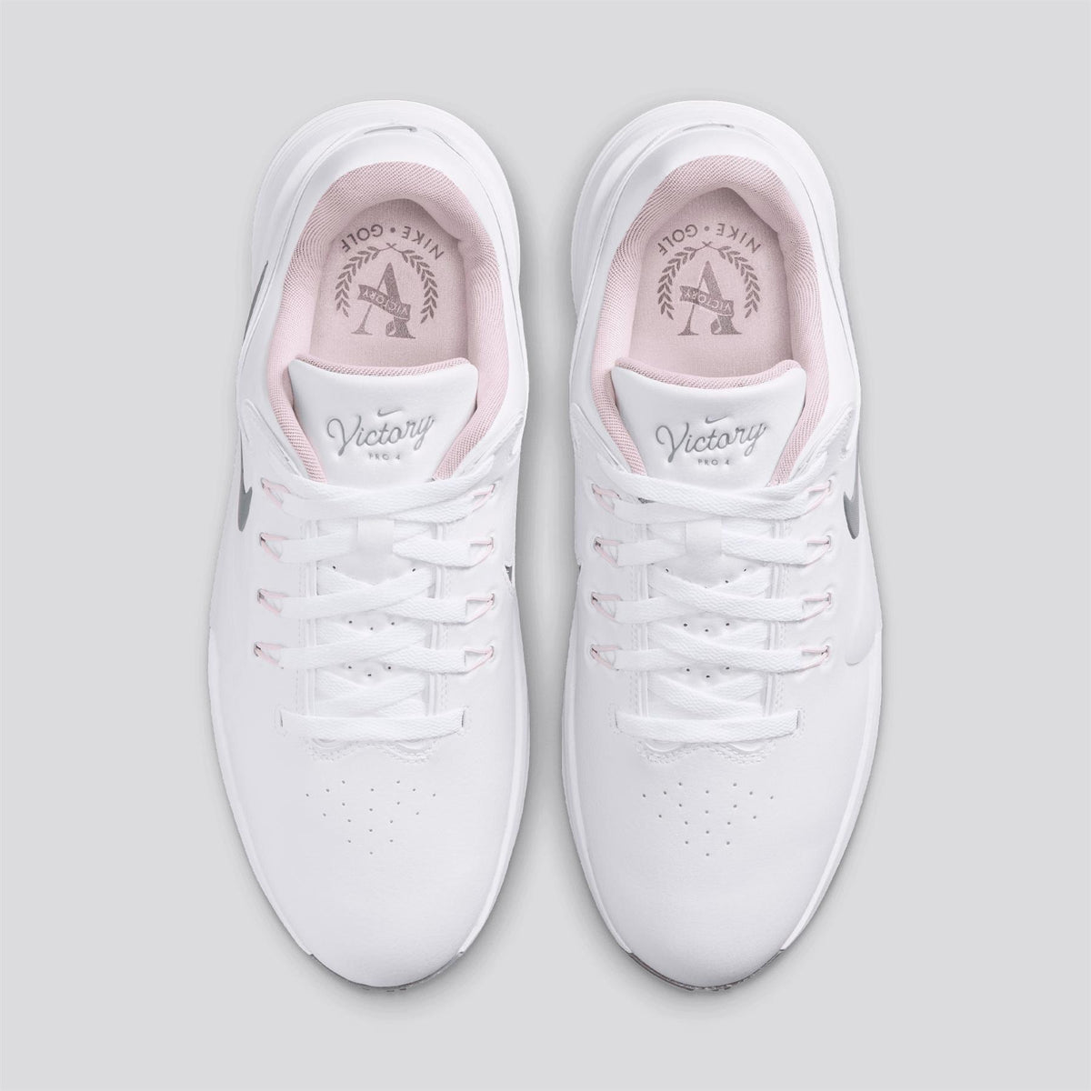 Victory Pro 4 Spiked Golf Shoes White/Pencil Pint/Bleached Lilac