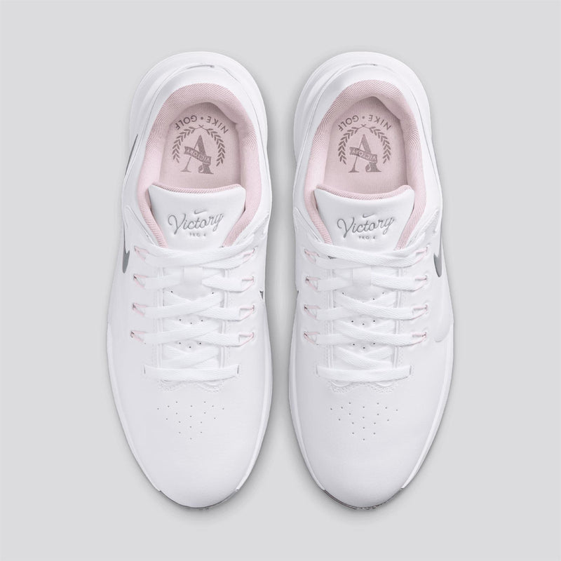 Victory Pro 4 Spiked Golf Shoes White/Pencil Pint/Bleached Lilac