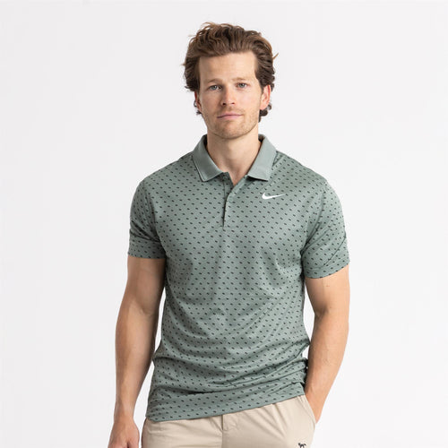 Dri-FIT Victory+ Printed Polo Clay Green/White