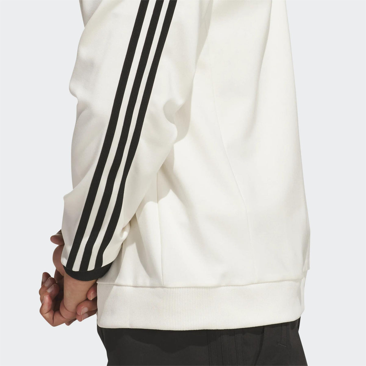 Originals 3-Stripe Quarter Zip Chalk White/Black