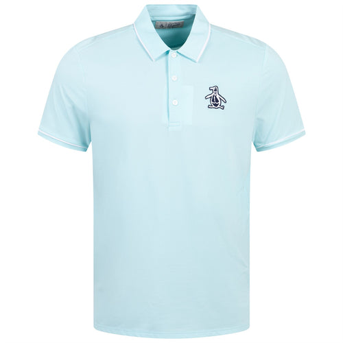 Heritage Oversize Pete Logo Polo Tanager Turquoise - SS24