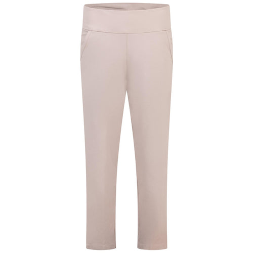 Womens Ultimate365 Regular Fit Solid Ankle Trousers Wonder Taupe - SS24