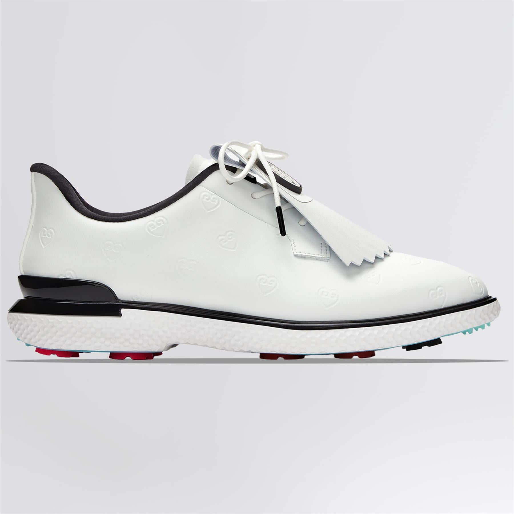 GALLIVAN2R TPU Heart G's Kiltie Golf Shoes Snow/Onyx
