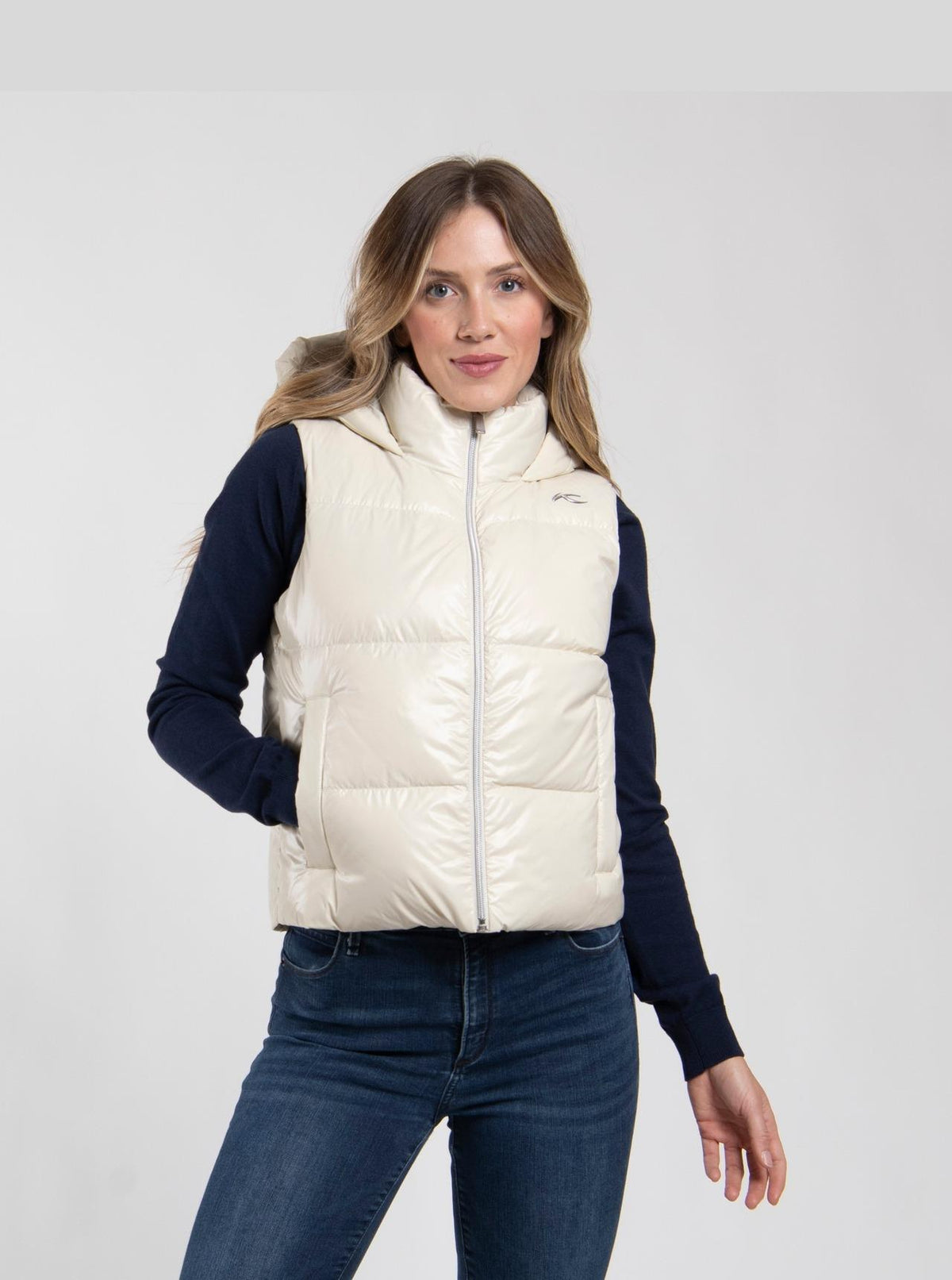 Vivi Shine Vest Alabaster