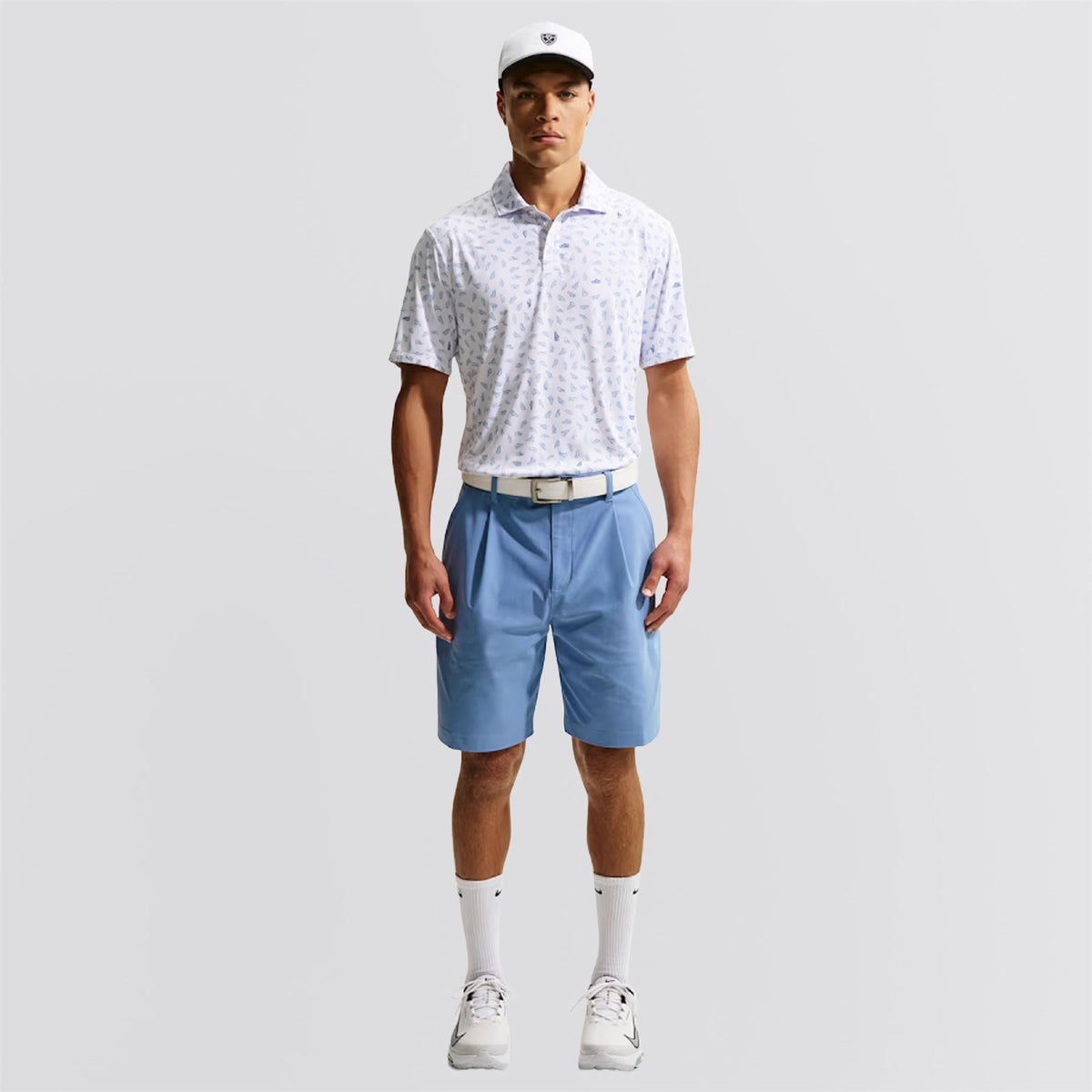 Dri-FIT Par 5 Shoe Print Polo White