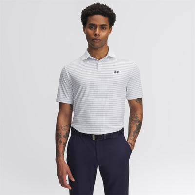 Drive Chill Printed Polo White/Blue Calm/Midnight Navy