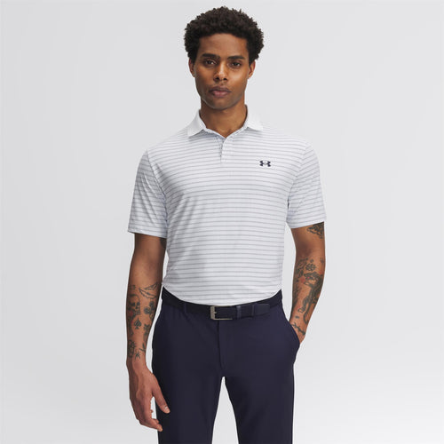 Drive Chill Printed Polo White/Blue Calm/Midnight Navy