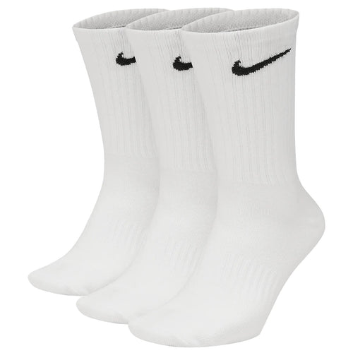 Everyday Lightweight Training Crew Socks Three Pack White - 2024