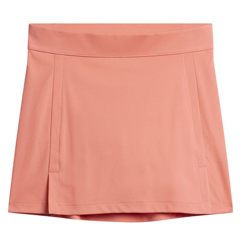 Womens Amelie TX Jersey Mid Skirt Burnt Coral Pink - SS24