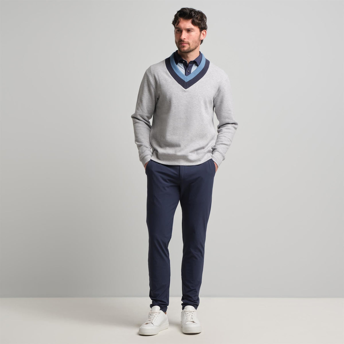 Carter Cricket Sweater Light Grey Heather