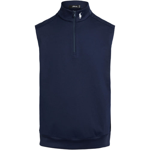 Gilet en jersey extensible demi-zippé coupe classique RLX Refined Navy - SS24