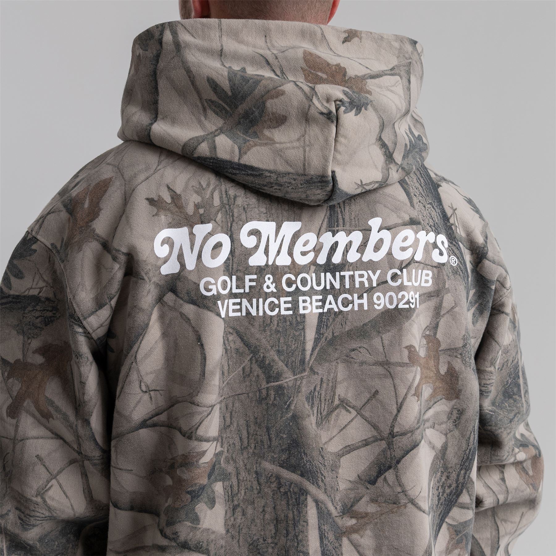 No Members Tree Camo Hoodie Multi Green – TRENDYGOLF UK