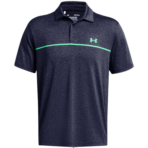 Playoff 3.0 Stripe Polo Navy/Green - SS24