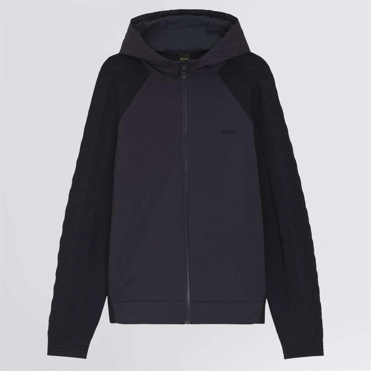 Mirror Hybrid Hooded Jacket Dark Blue