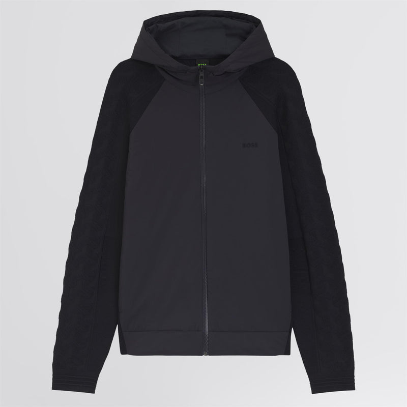 Mirror Hybrid Hooded Jacket Dark Blue