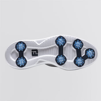 FootJoy FJ Traditions Spiked Golf Shoes White/Navy/Blue