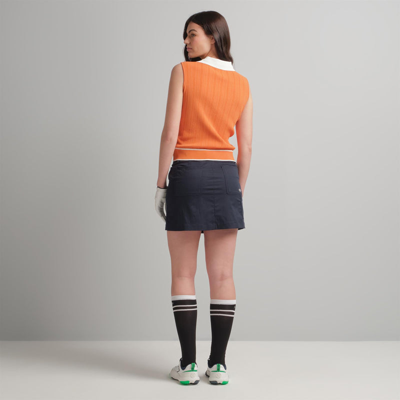 Syra Sleeveless Polo Orange