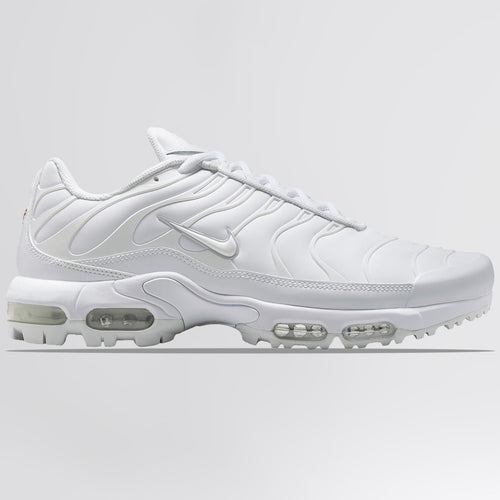 Air Max Plus Golf Shoes White/Pure Platinum/Gold/Salsa Red