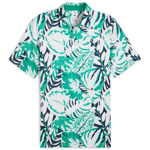 x PTC Palm Glitch Polo Sparkling Green/Fresh Mint - AW24