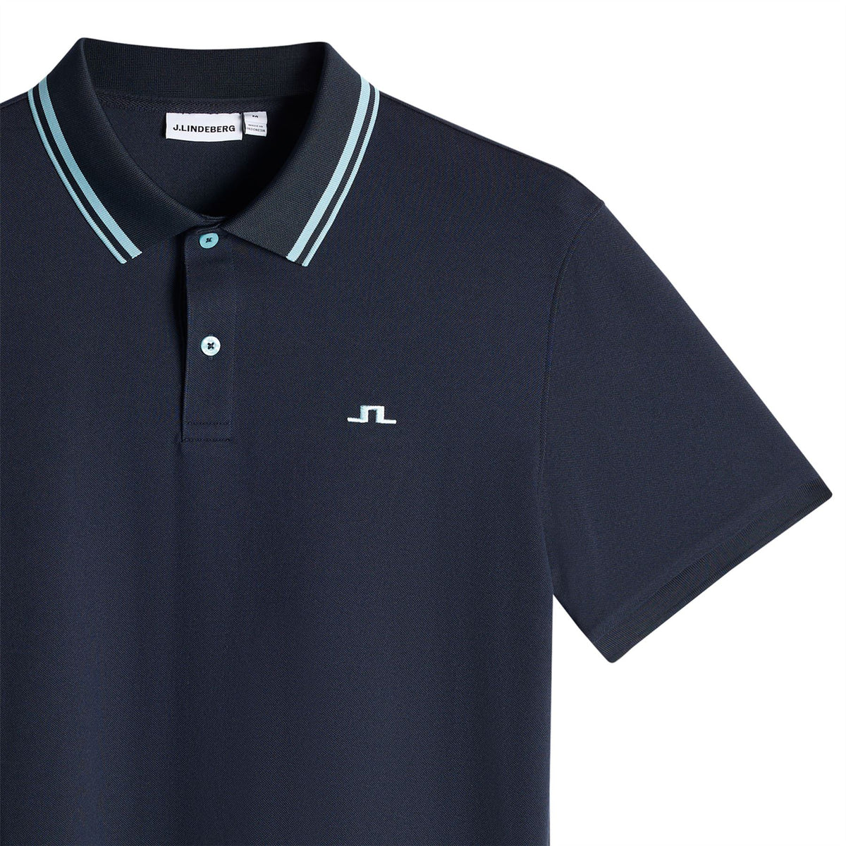 Joey Tipping Jacquard Rib Polo JL Navy
