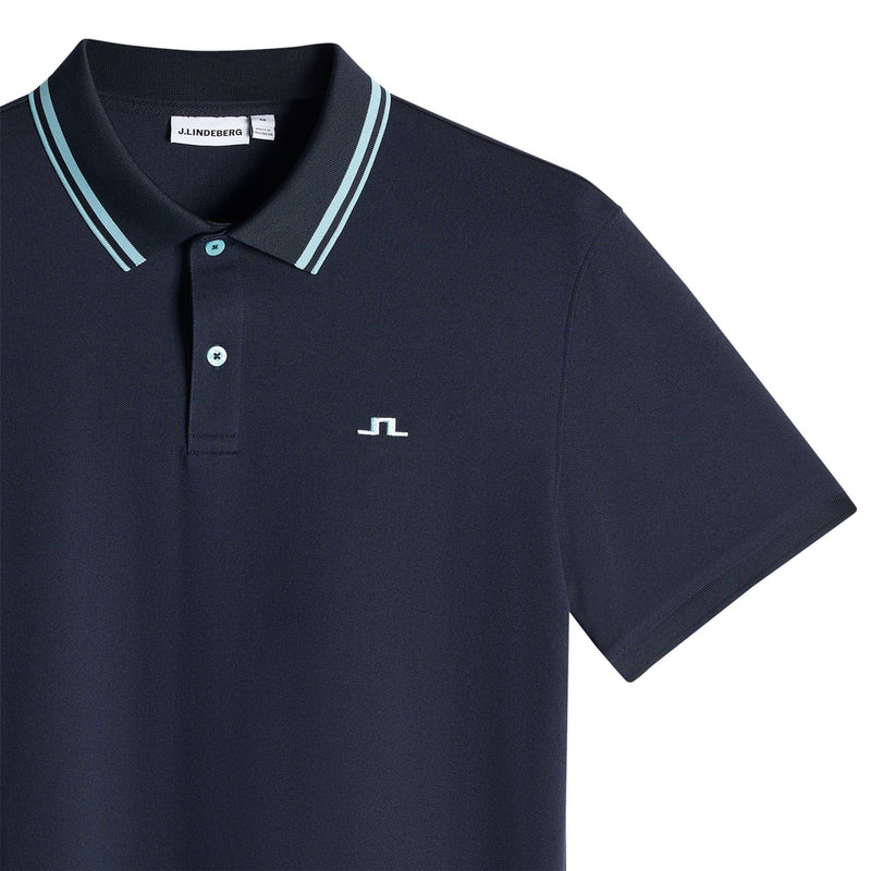 Joey Tipping Jacquard Rib Polo JL Navy