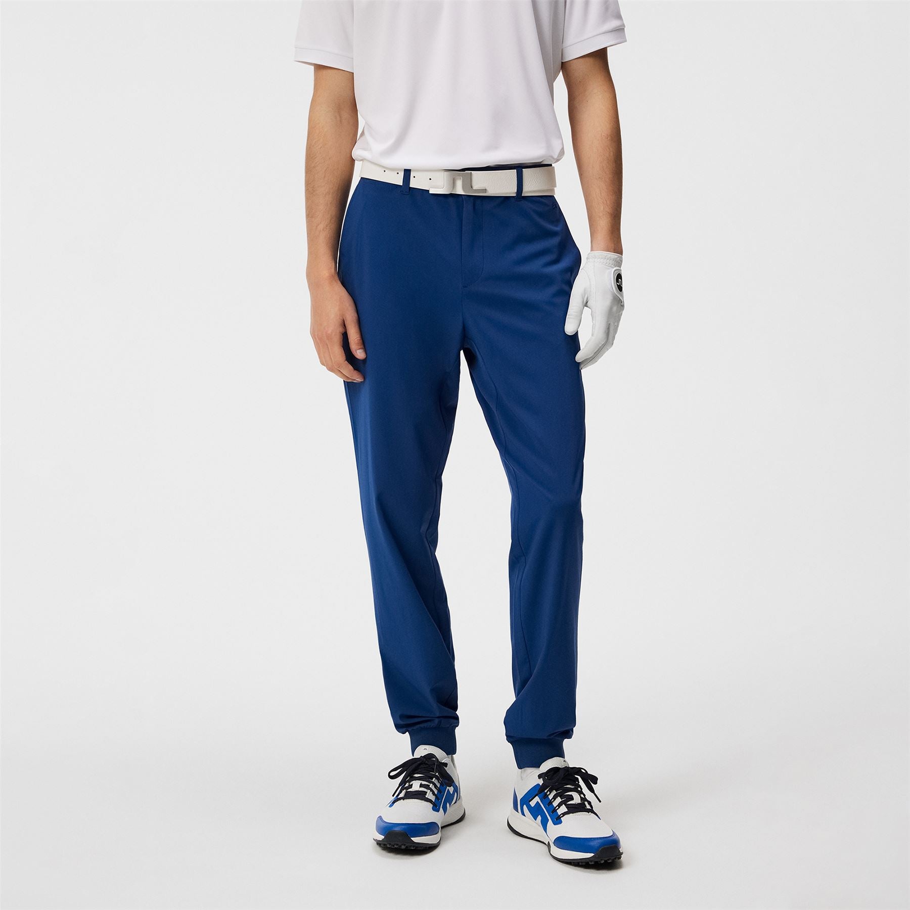Cuff Double Weave Joggers Trousers Estate Blue