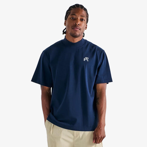 Mare Mockneck T-Shirt Navy