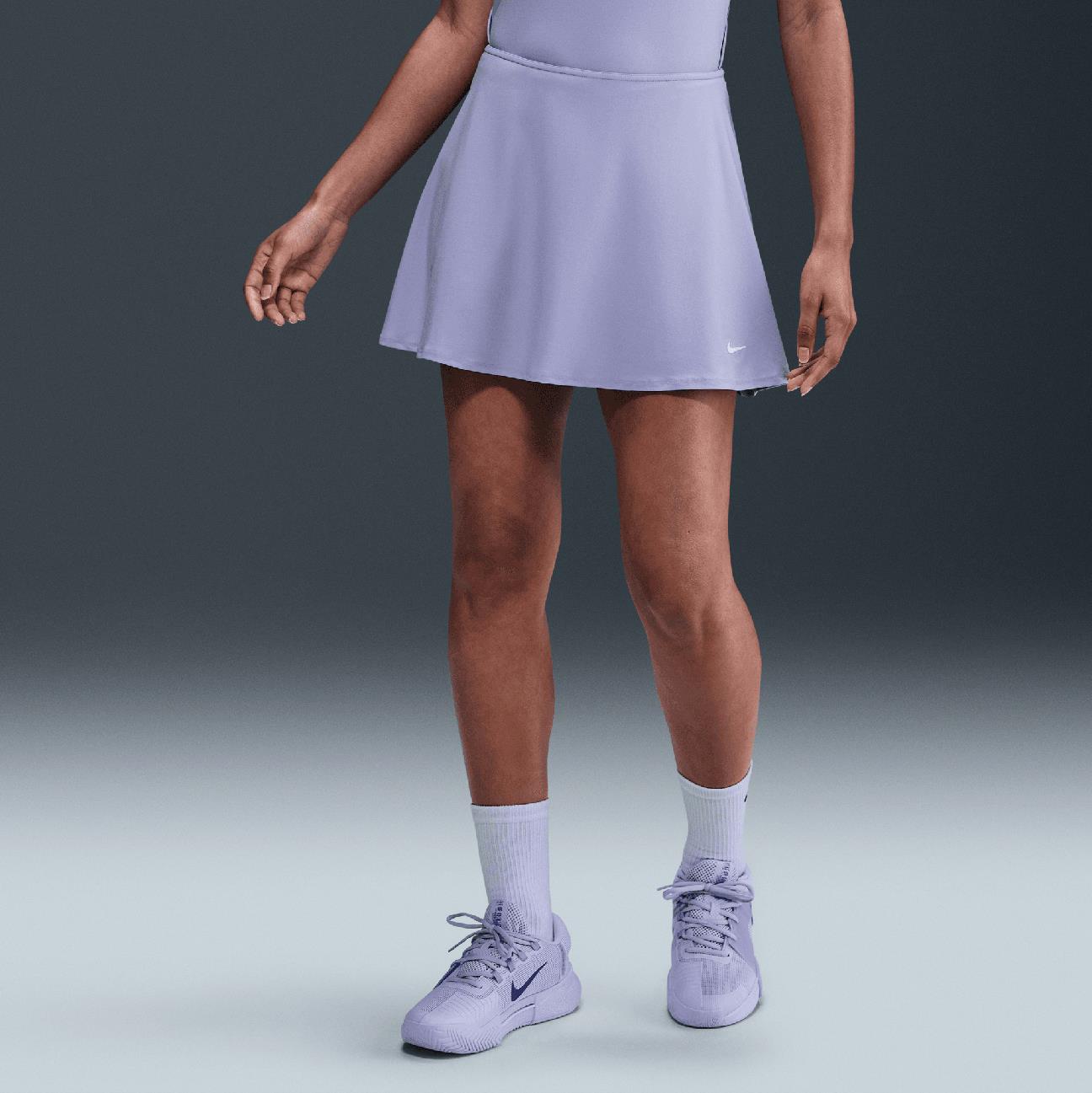 Dri-FIT Victory Mid Rise Skirt Lilac Ice/White