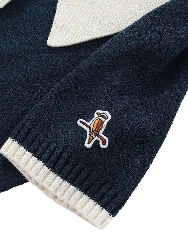 Riviera Knit Polo Navy/White