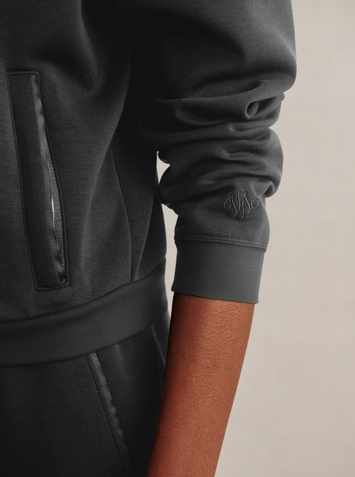 Jorgie Zip Through Hoodie Black