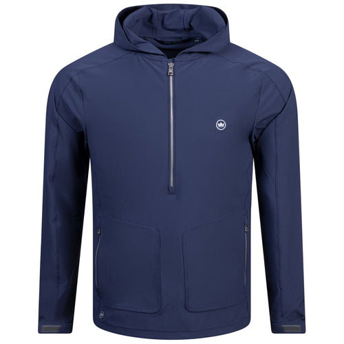 Quest Half Zip Hooded Jacket Navy - AW24