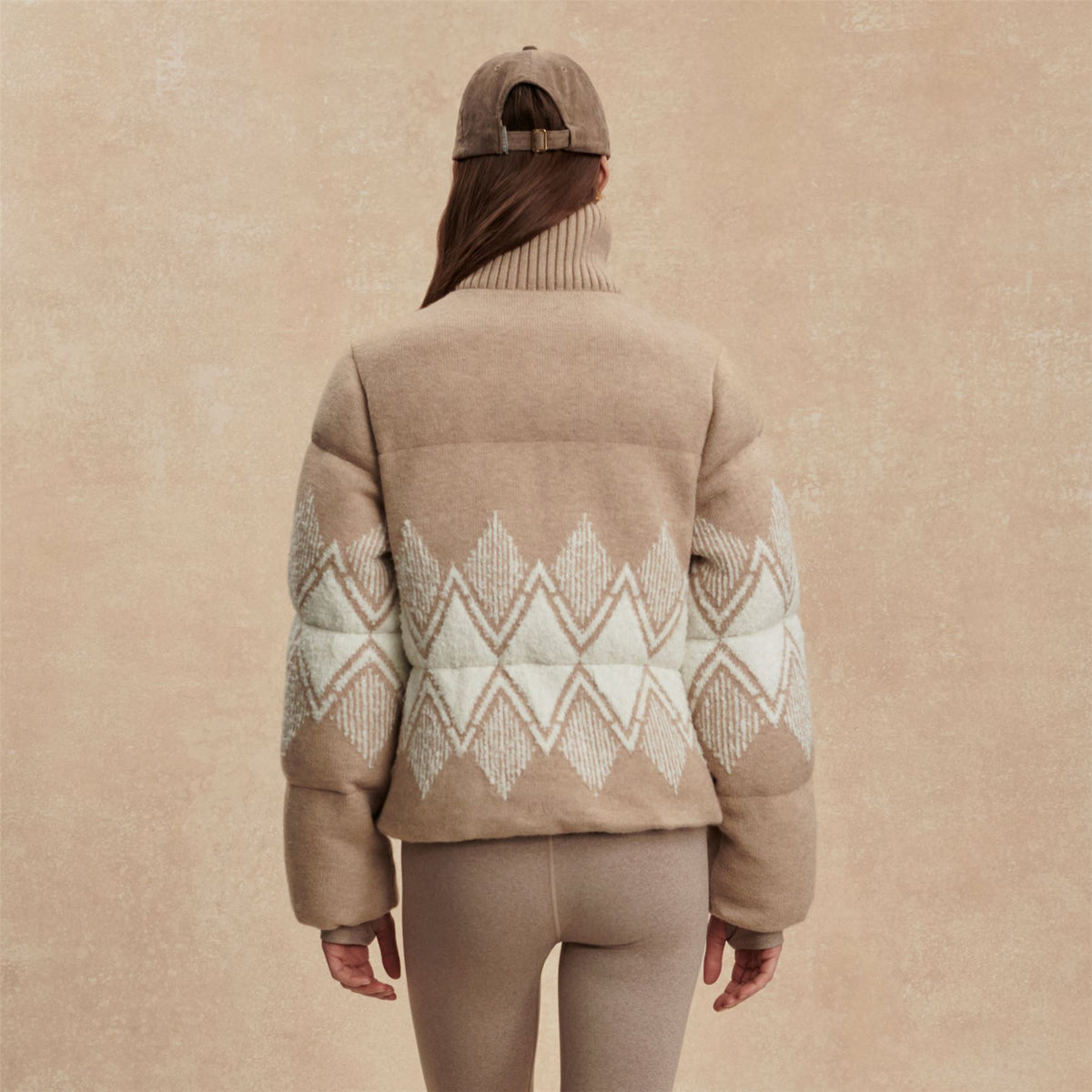 Belinda Knit Puffer Light Taupe