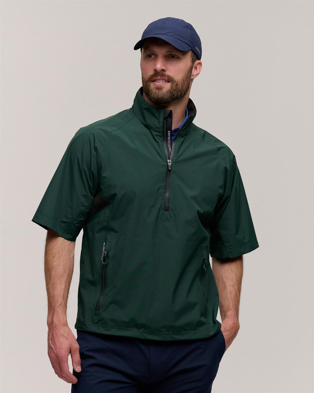 Power Torque Quarter Zip Half Sleeve Waterproof Night Forest