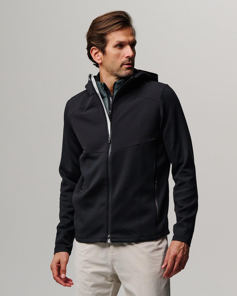 Spinks Full Zip Hybrid Jacket Black