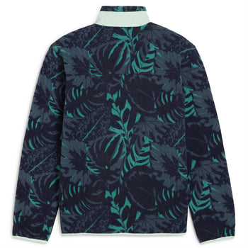 x PTC Half Zip Palm Fleece Deep Navy/Sparkling Green