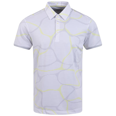 Markos Ventil8+ Stretch Regular Fit Polo White/Sunny Lime - AW23