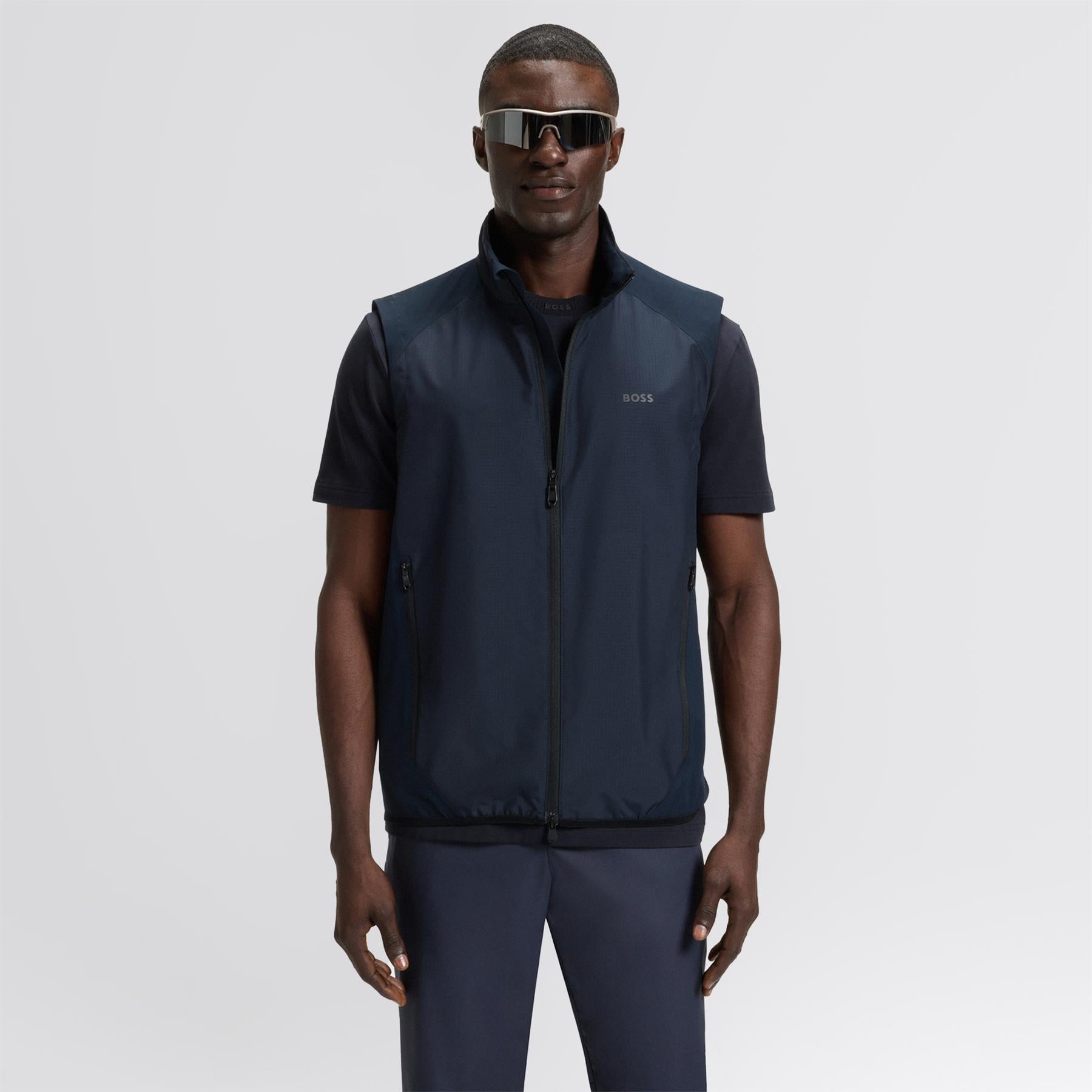 Putt Full Zip Gilet Dark Blue