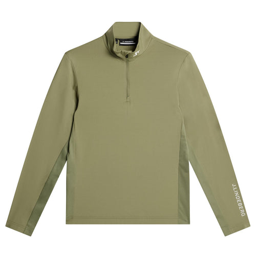 Tour Tech Quarter Zip Mid Layer Oil Green - SS25