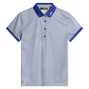 Tour Tech TX Jersey Print Polo Geo Moonbeam