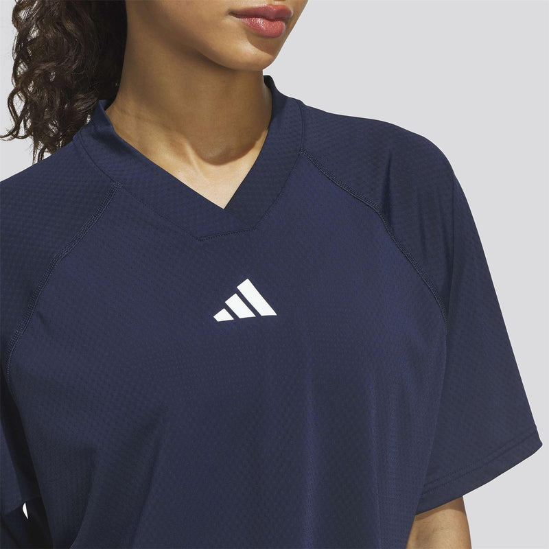 Beyond The Course Climacool Loose V-Neck Top Collegiate Navy