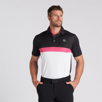 Pure Colourblock Polo White/Black
