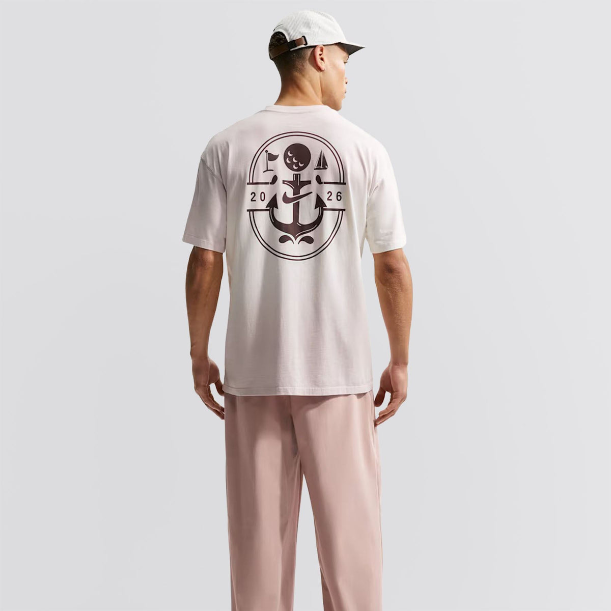 Golf T-Shirt Sail/Pearl Pink