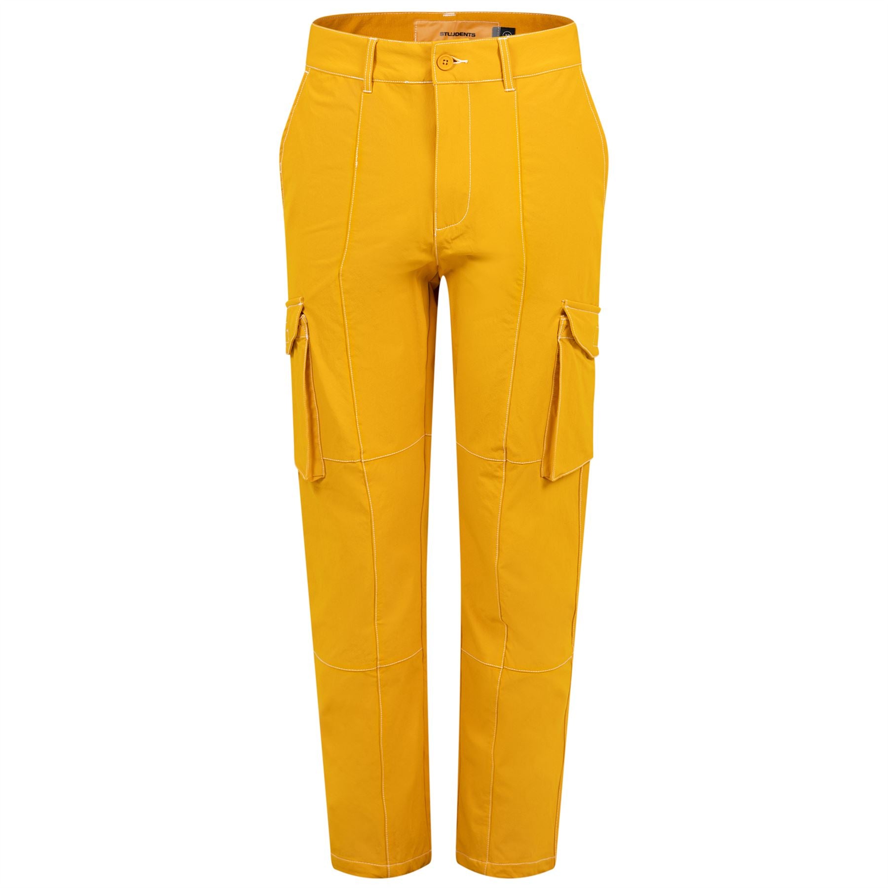 Cedric Nylon Cargo Pants Mustard