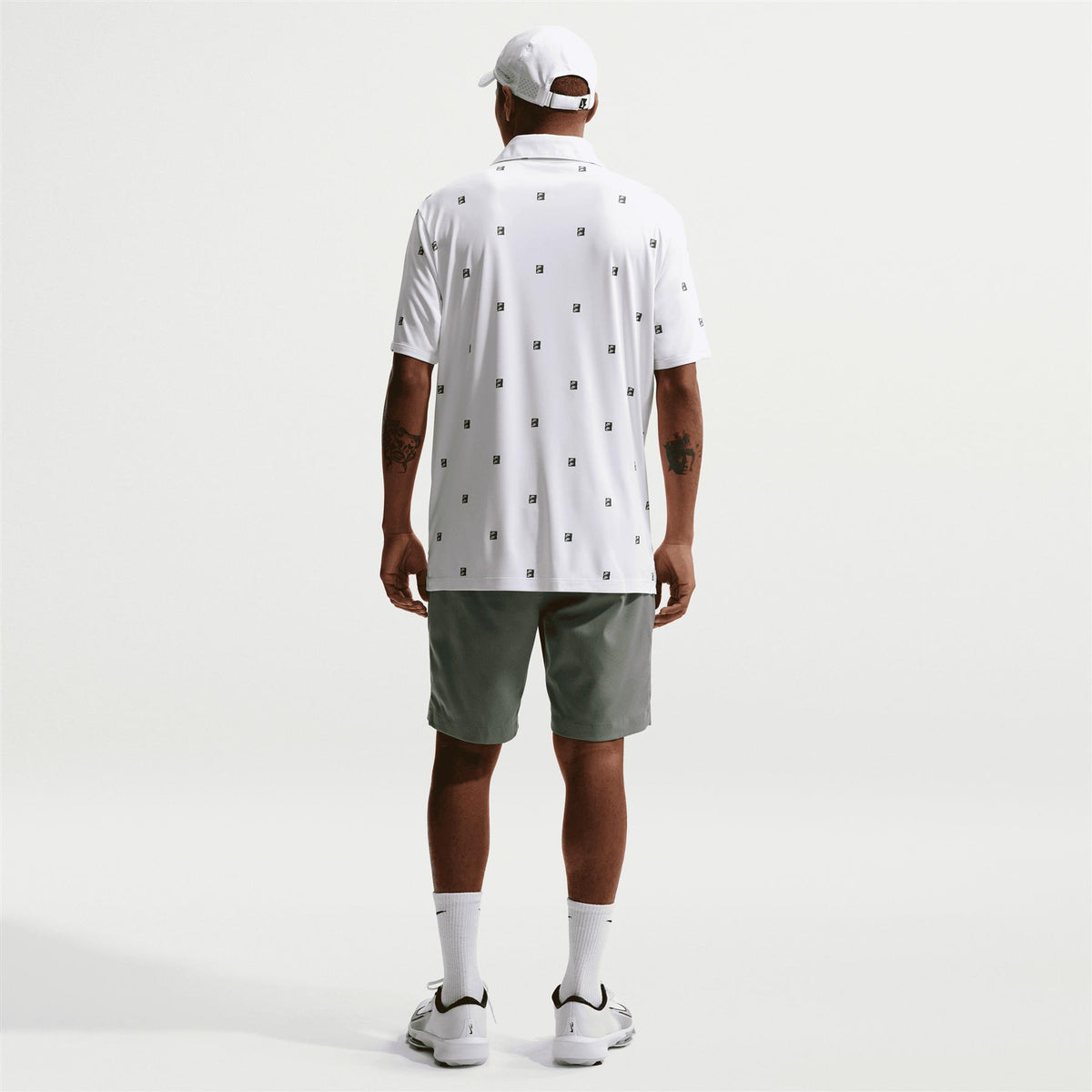Dri-FIT Par 5 Icon Stack Print Polo White/Malachite