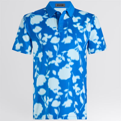 Blur Floral Tech Jersey Polo Lisbon