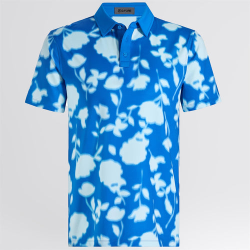 Blur Floral Tech Jersey Polo Lisbon