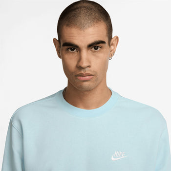 Golf Club Fleece Crewneck Sweatshirt Glacier Blue/White